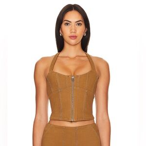REVOLVE Cali Bustier in Khaki (sold out!)